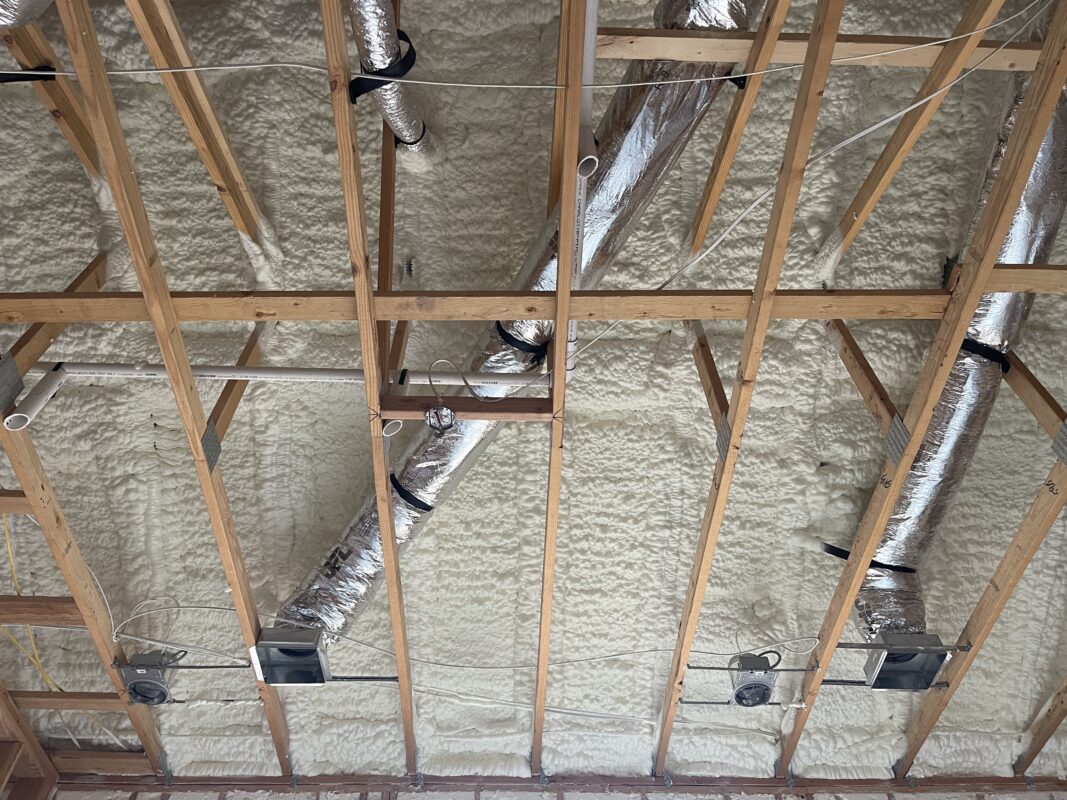 Spray Foam Insulation Open